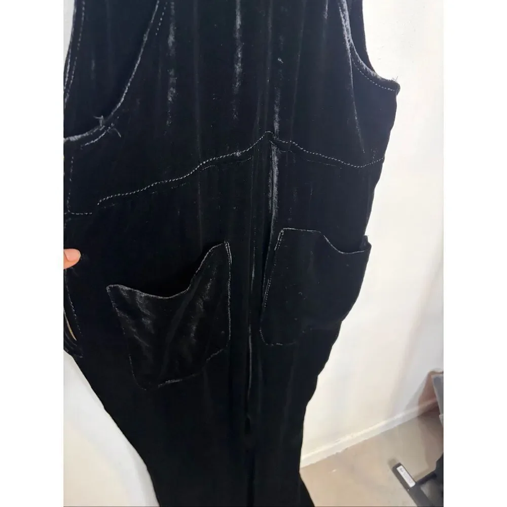 Sandro Velvet Overalls - Picture 9 of 9